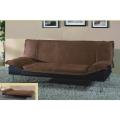 Brown Contemporary Microfiber Sleeper Futon Sofa Bed