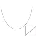 Mondevio Sterling Silver 24-inch Italian Box Chain Necklace