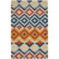 Hand-hooked Chelsea Southwest Multicolor Wool Rug (5'3 x 8'3)
