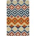 Hand-hooked Chelsea Southwest Multicolor Wool Rug (7'9 x 9'9)
