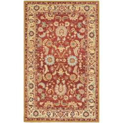Hand-hooked Chelsea Heritages Red Wool Rug (7'9 x 9'9)