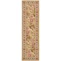 Hand-hooked Chelsea Eden Multi/ Gold Wool Runner (2'6 x 6')