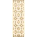 Hand-hooked Chelsea Harmony Ivory Wool Runner (2'6 x 6')