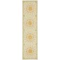 Hand-hooked Chelsea Kina Teal Blue Wool Runner (2'6 x 10')