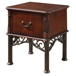 LeAnn Cherry Finish 1-drawer Nightstand