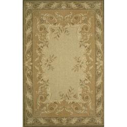 Woven Border Ivory Rug (7'10 x 9'10)