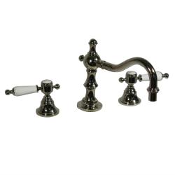 Polished Nickel 8-in Spread Victorian Style Bathroom Faucet Set