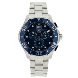 Tag Heuer Men's Aquaracer Stainless Steel Blue Dial Watch