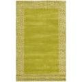 Handmade Soho Green New Zealand Wool Rug (3'6 x 5'6')