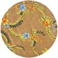 Handmade Soho Brown New Zealand Wool Rug (6' Round)