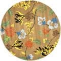 Handmade Soho Brown New Zealand Wool Rug (6' Round)