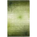 Handmade Soho Burst Green New Zealand Wool Rug (5'x 8')