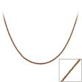 Mondevio Rose Gold over Sterling Silver 36-inch Diamond-cut Chain