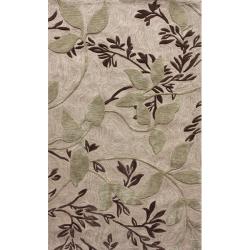 Hand-tufted Alexa Evo Vines Beige Rug (8'6 x 11'6)