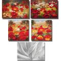 Santini and Honeysett 'Floral Medley' 5-piece Canvas Art Set