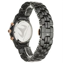 TechnoMarine Women's 'MoonSun' Black Ceramic Quartz Watch