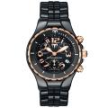 TechnoMarine Women's 'MoonSun' Black Ceramic Quartz Watch