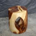 Monkey Pod Wood 20-inch Oval Window End Table (Thailand)