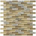 Somertile Reflections Subway Suffolk Stone and Glass Mosaic Tiles (Pack of 10)