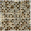 Somertile Reflections Mini-Brixton Stone and Glass Mosaic Tiles (Pack of 10)