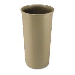 Rubbermaid Untouchable Beige 22-gallon Round Waste Container