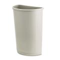 Rubbermaid Beige Half-round 21-gallon Untouchable Waste Container