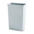 Rubbermaid Grey Commercial Slim Jim 23-gallon Waste Container