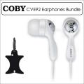 Coby Super Bass Digital Stereo Earphones/ Cord Supervisor Kit