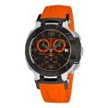 Tissot Men's 'T-Race Quartz' Black and Orange Dial Chronograph Watch