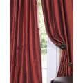 Paprika Faux Silk Taffeta 96-inch Curtain Panel