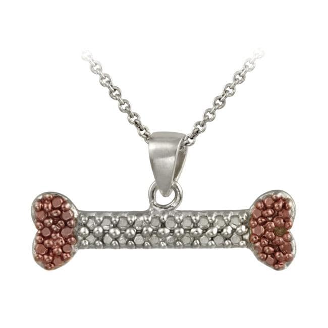 DB Designs Rose Gold over Sterling Silver Champagne Diamond Accent