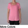 Adi Designs Women's Embellished Neck Tee