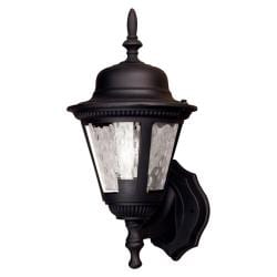 Aztec Lighting Transitional Black Outdoor 1-light Wall Light