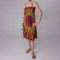 Funky People Junior's Retro Print Spaghetti Strap Dress