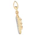 14k Gold Over Silver Diamond Accent Cruise Ship Charm