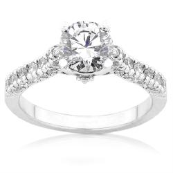 18k White Gold 1 1/6ct TDW Diamond Engagement Ring (F-G, I1-I2)