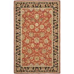 Mirco Hand-hooked Chelsea Kerman Red Wool Rug (8'9 x 11'9)