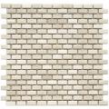 Somertile 11.75x11.75-in Samoan Subway 1/2x1-in Glacier Porcelain Mosaic Tile (Pack of 10)