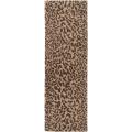 Hand-tufted Tan Leopard Whimsy Animal Print Wool Rug (2'6 x 8')