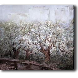 'Snow on trees' Giclee Canvas Art