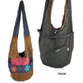 Cotton Flower Patch Razor Shoulder Bag (Nepal)