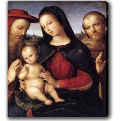 Raphael 'Virgin Mary and Son' Giclee Canvas Art