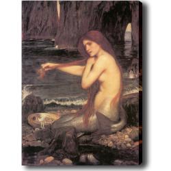 John William Waterhouse 'A Mermaid' Giclee Canvas Art