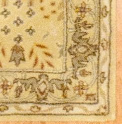 Indo Hand-tufted Gold Wool Rug (3'3 x 5'3)