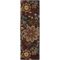 Hand-tufted Whimsy Chocolate Wool Rug (2'6 x 8')