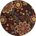 Round carpet helpful sources Hand-tufted Whimsy Chocolate Wool Rug (8' Round)