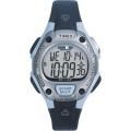 Timex Women's T5E951 Ironman Traditional 30-Lap Black/Light Blue/Silvertone Watch