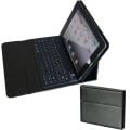 Premium iPad 2 PU Leather Binder Case with Bluetooth Keyboard and Kickstand