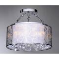 Indoor 5-light Chrome and Crystal Flushmount Chandelier