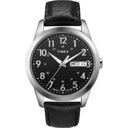 Timex Men's Leather Strap Dress Watch